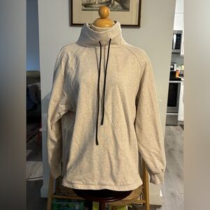 Varley Beige Turtleneck Sweater